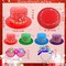 New Year's Eve Party Top Hat Accordion Hats for 2025 Happy New Year Eve Party Supplies Decorations Colorful Cardboard Fold Paper Hats for Costume Headwear